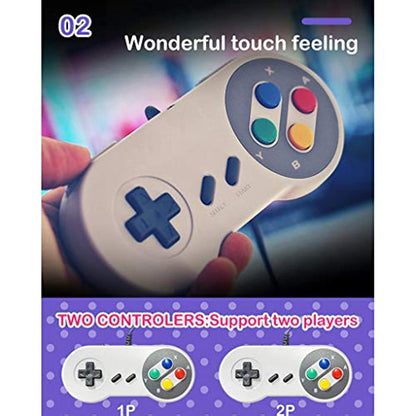 Super Mini NES Retro Classic Video Game Console TV Game Player Suitable HDMI HD TV Built-in 821 Games with Dual Gamepads