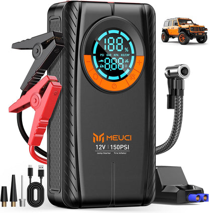 PORTABLE JUMP STARTER WITH AIR COMPRESSOR